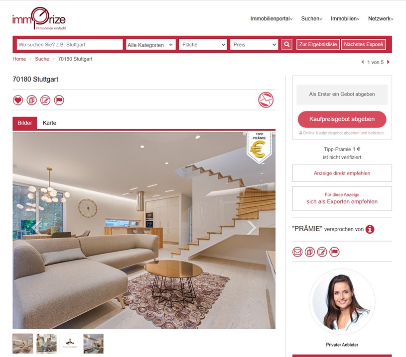 Phase 1 Kaufpreisangebote